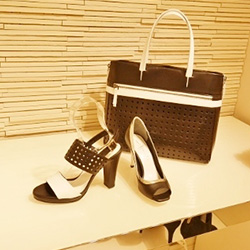 【銀座かねまつ】ヒールの高さが選べるカラフルパンプス。