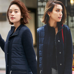 7 days with A|X　筧美和子と滝沢カレンが1week着回し対決　DAY2 ニットコート