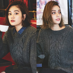 7 days with A|X　筧美和子と滝沢カレンが1week着回し対決　DAY3 ケーブルニット