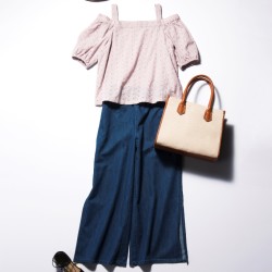 【クーポン付き❤3週連続企画】 全身でALL1万円以下！ GUのパラッツォパンツ、着回してみた！　＃１