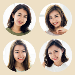 代表読者は「眉メーク」で小顔美人。