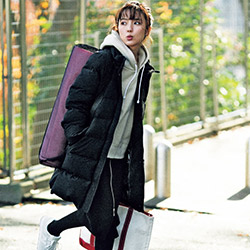 手持ちダウンを今年らしくスタイルアップさせる方法❤[真野恵里菜][小林さり][Sサイズ]