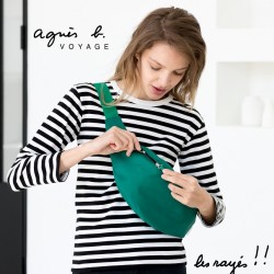 ボーダー柄をポイントに！カラフルなナイロンバッグシリーズ【アニエスベー ボヤージュ】