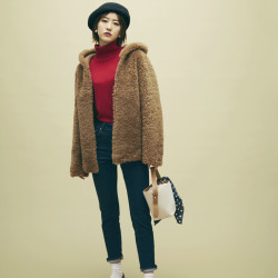 欅坂46土生瑞穂が着こなす「背が高いから似合うカジュアルコート」