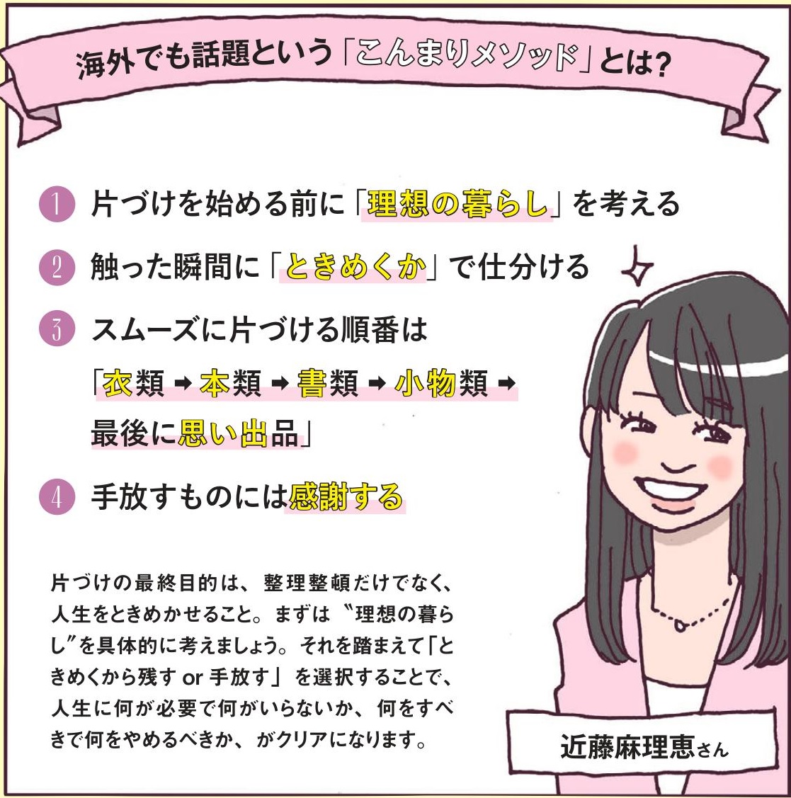 ［漫画で解説］全世界で話題の「こんまりメソッド」を実践したら人生変わった話。