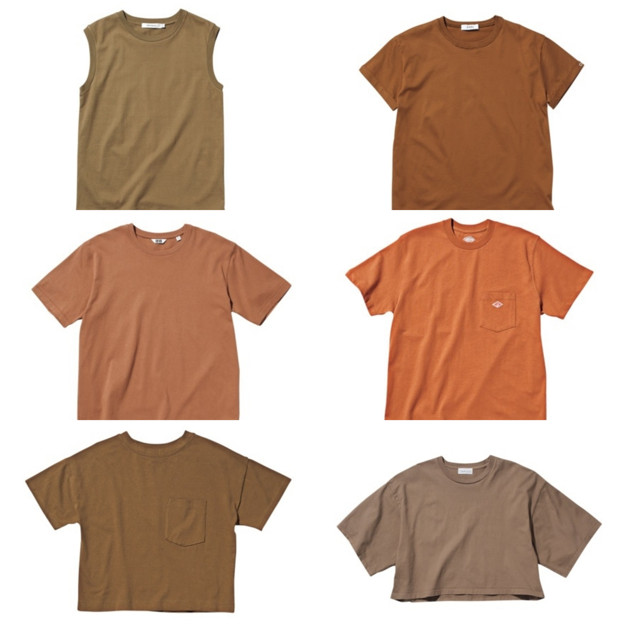 白Tに飽きたら…1枚で簡単おしゃれな「ブラウンTシャツ」9選