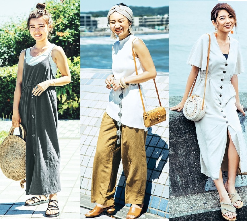 30℃以上の暑い日にマネしたい♡「海系女子のヘルシーコーデ」９選