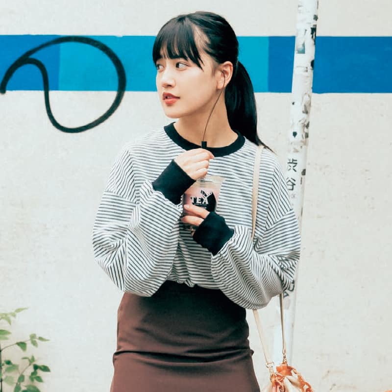 実はメンズウケ◎シンプルなボーダーコーデ【韓国ECで買ったものだけで1カ月着回し】