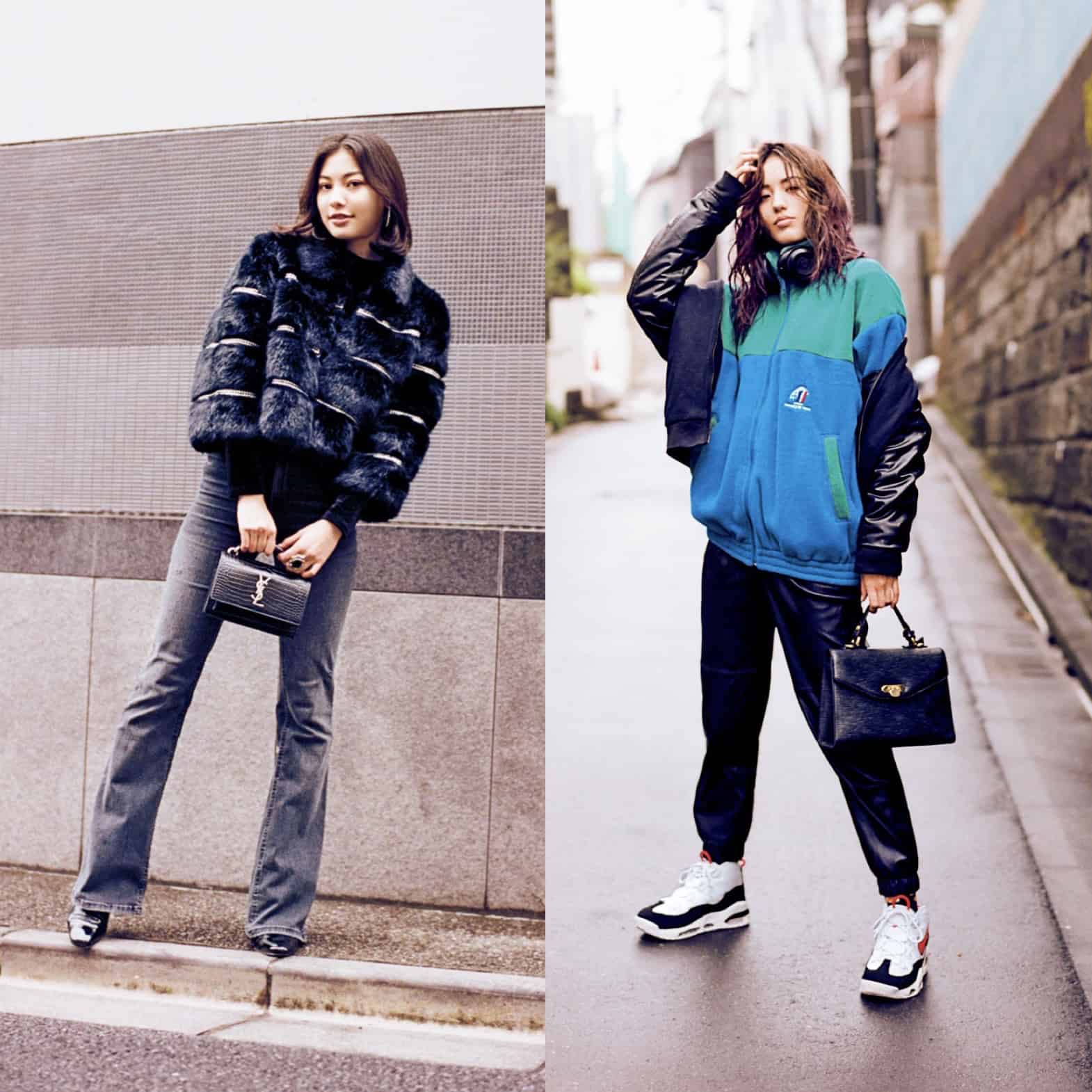 人気モデルの真冬の私服はヴィンテージMIXがキーワード！