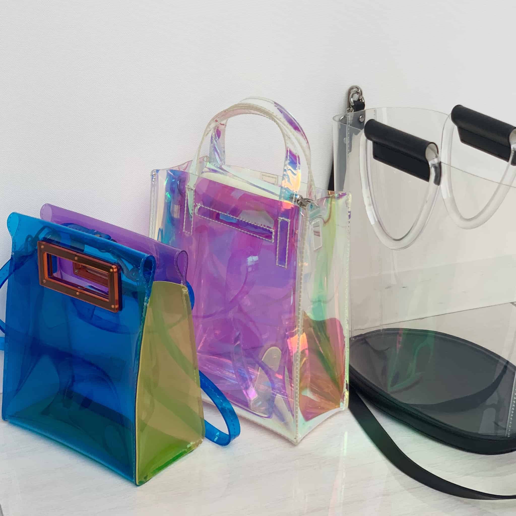 ザラPVC(ビニール)バッグ 即完売！ZARA☆ザラ☆肩掛け2Wayクリアバッグ☆ビニールバッグ☆美品