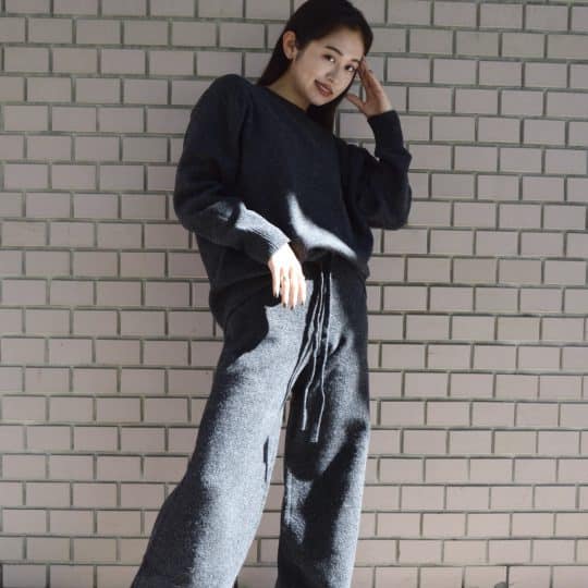 【ユニクロ】150cmでも脚長効果抜群！JWアンダーソンコラボのニットセットアップが素敵すぎた♡