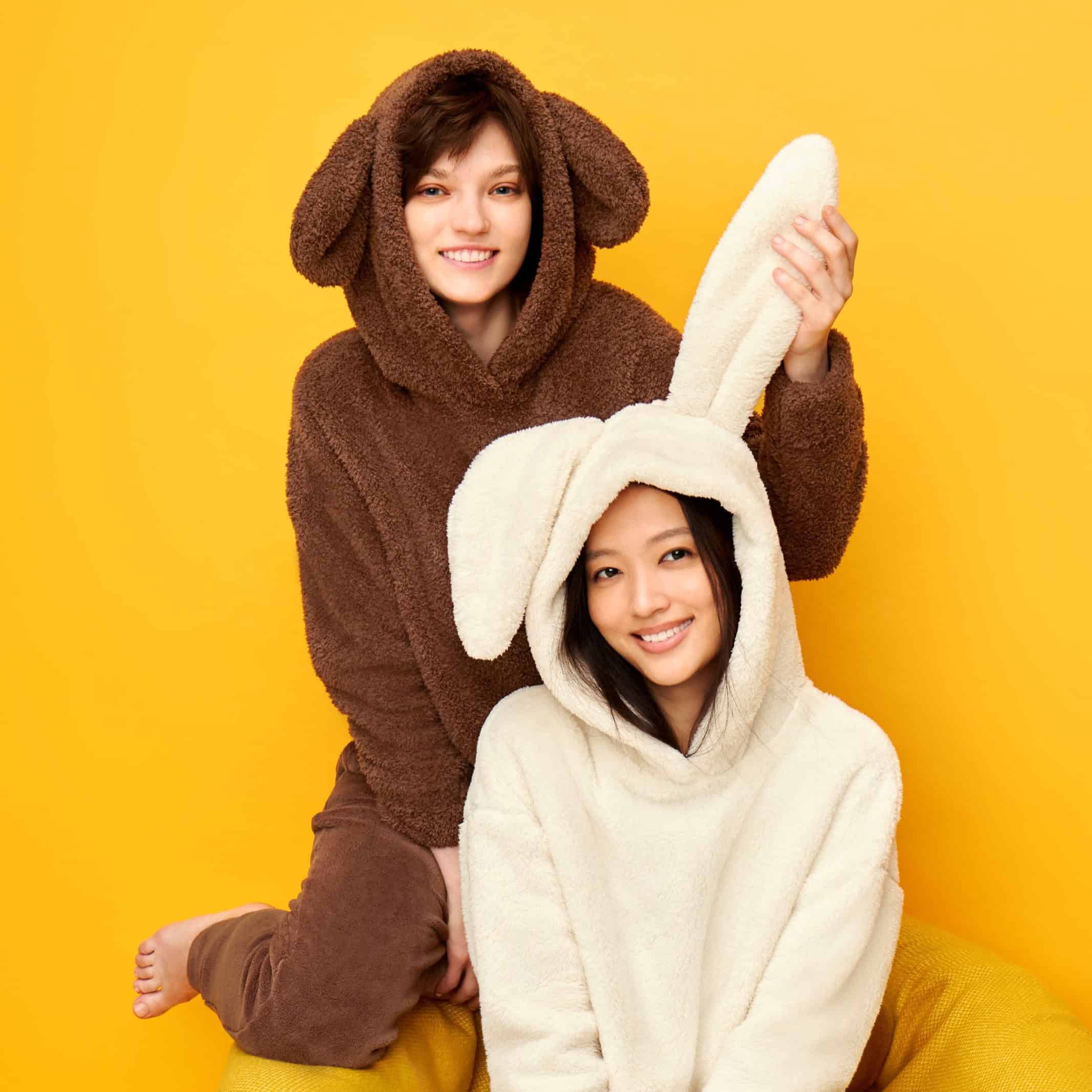 GU新作】うさぎ、くまの耳付きも♡ 触り心地バツグン！マシュマロ