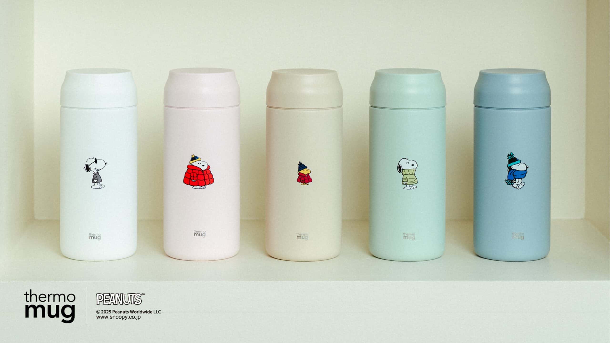 thermo mug／サーモマグ】冬の装いに身を包んだ「スヌーピー」が可愛い