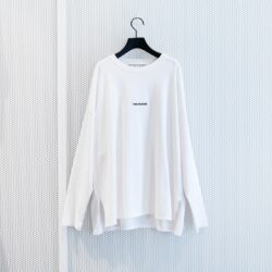 教えて！ ［春の新作］コーディネート♡／THIRD MAGAZINEの場合③グログランロゴロングTシャツ
